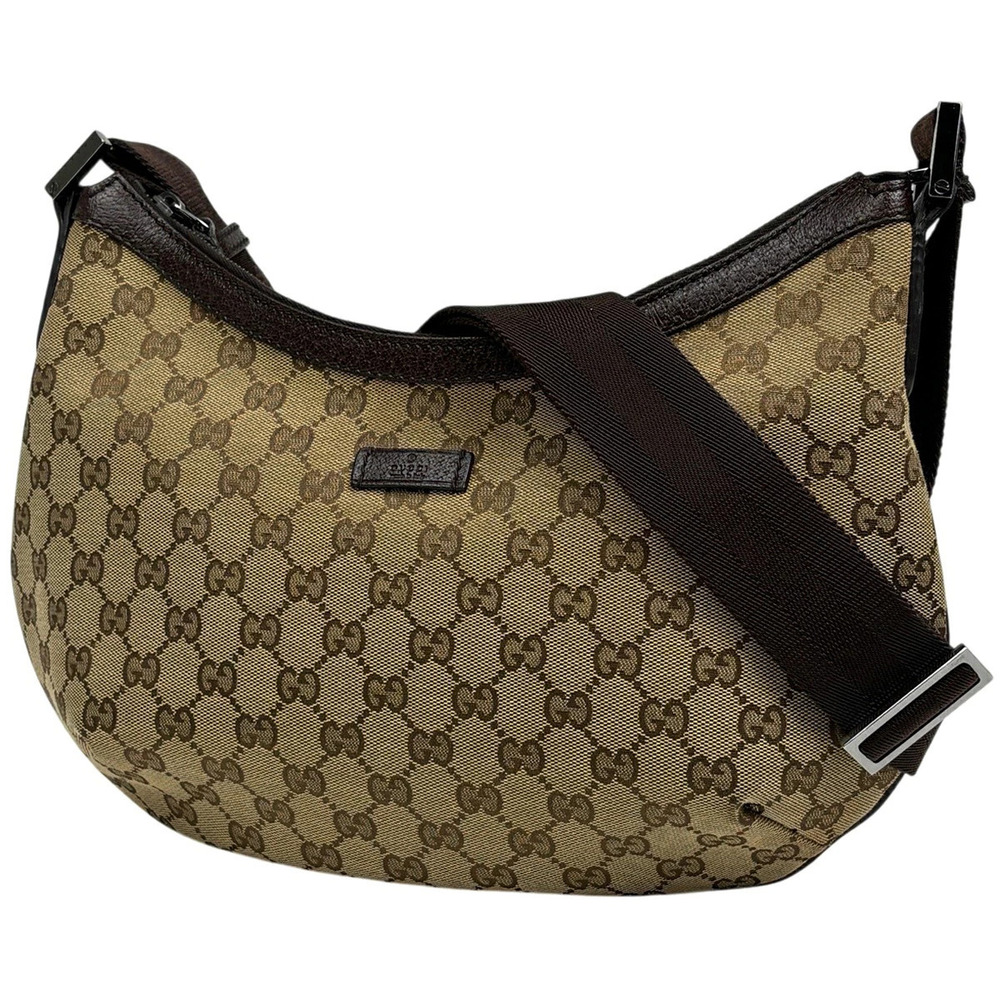 Gucci GG shoulder bag canvas Beige Cream brown
